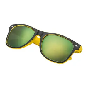 Bicoloured sunglasses with mirrored lenses