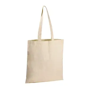 Recycled cotton bag with long handles