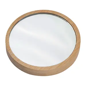 Bamboo makeup mirror