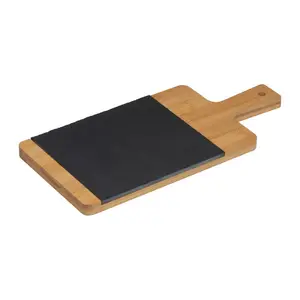 Bamboo board with slate insert